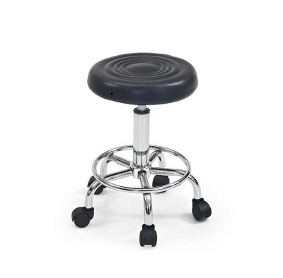 China Compressor roate waist modern synthetic leather barber salon chair adjustable waiting bar stool for sale