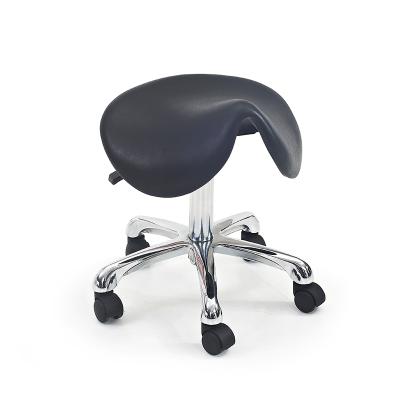 China Compressor roate waist modern synthetic leather barber salon chair adjustable waiting bar stool for sale