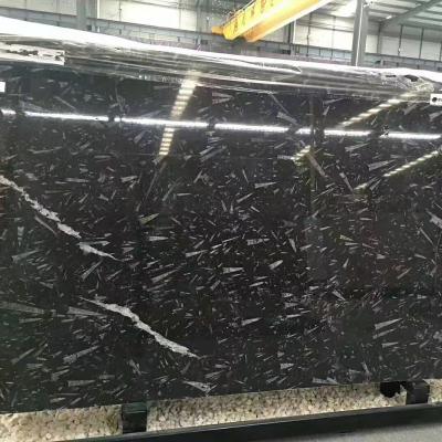 China Modern natural black marble natural marble slabs for wall tiles decoration for sale