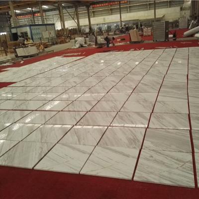 China Modern Wholesale Precast Size Volakas White Marble Slabs, Tile Floors, Countertops for sale