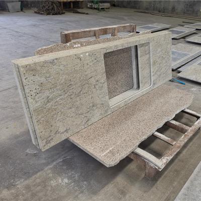 China Factory Modern Chinese Wholesale River White Granite Slabs In Stock Prefab Countertops For Apartment Project for sale