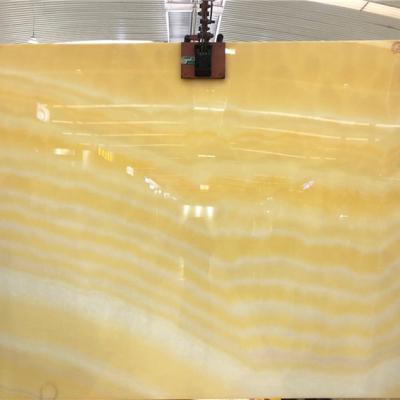 China Modern Luxury Orange Mexico Slab Yellow Onyx Slab Tiles For Interior Decoration for sale