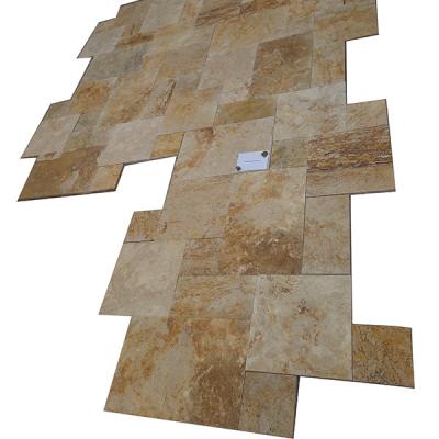 China Modern Natural Beige Travertine Stone For Outdoor Swimming Pool Coping Anti-Slip Travertine For Outdoor Floor Paver for sale