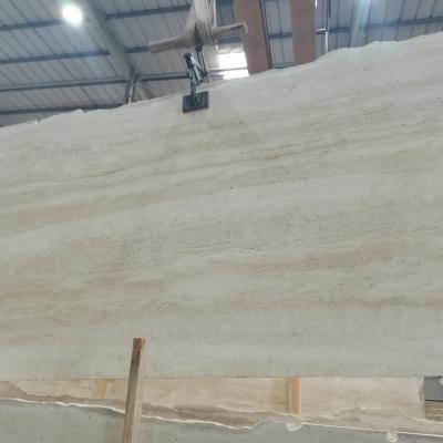 China China modern polished white travertine marble slab price of indoor and outdoor wall design tile for floor and wall for sale