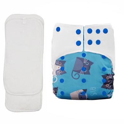 China PUL Print Polyester Position Printing Cloth Diaper Cloth Comfy Thin Outdoor Diaper 1-3 Year Old Baby Diaper for sale