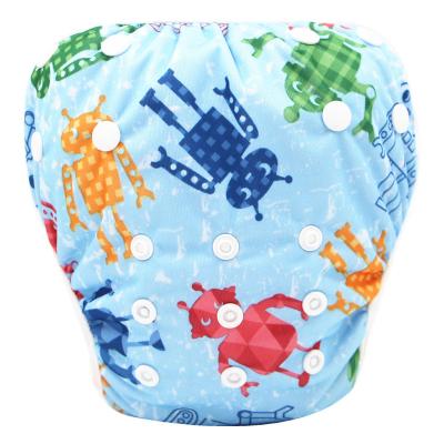 China New Design Baby Cloth Diaper Pocket Reusable Waterproof Baby Diaper Cartoon Printed Washable Training Pants for sale