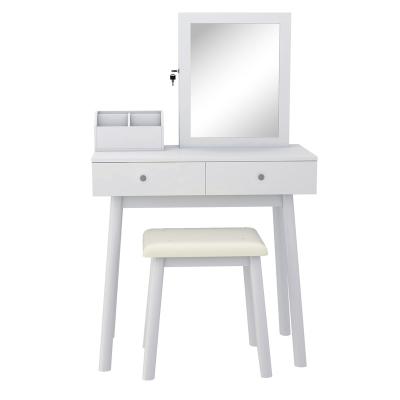 China Rasoo Convertible Vanity Make Up Table Vanity Table With Mirror Makeup Vanity Table Mirror for sale