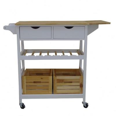 China Drawer Trolley Cart Rasoo Drawer Cart Cartwood Kitchen Carts with Baskets for sale