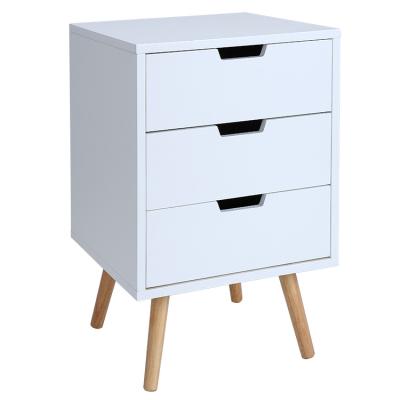 China Rasoo Bedroom 3 Drawer Nightstand Convertible Bedside Table for sale