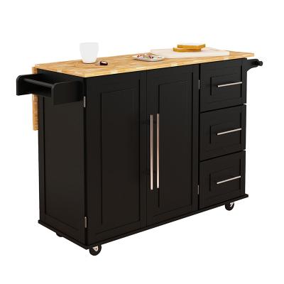 China Eco - Friendly Rasoo Kitchen Island Cart With Wheels Other Kitchen Furniture for sale