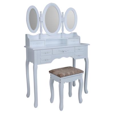 China (Other) Rasoo Adjustable Outlets Dressing Table With Mirror Make Up Dressing Table Furniture for sale