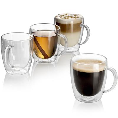 China Double Sustainable Transparent Coffee Cup Juice And Beverage Cup for sale