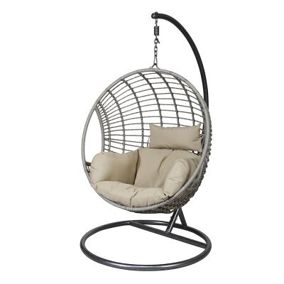 China Eco-friendly Cheap Drop Style Outdoor Hanging Water Garden Swing Hand-woven Chair for sale