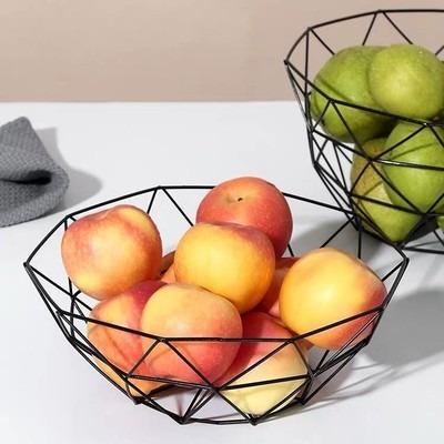 China Sustainable Kitchen Shelf Sticker Baskets Fruit Vegetable Storage Rack Household Multi Function Shelf With Wheels Fruit Basket Metal for sale