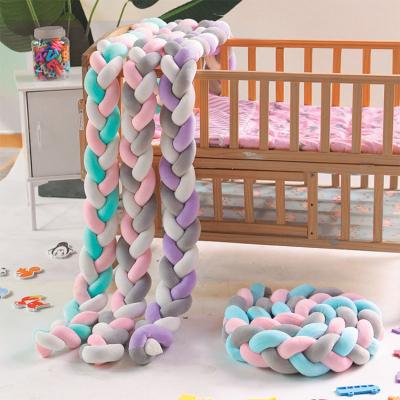 China Wholesale Viable Portable Crib Baby Crib Bumper Hand Braided Crib Baby Crib Bumper for Newborn for sale