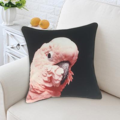 China Custom Square Cotton Sofa Cushion Cover Sheer 3D Digital Photo Viable Printing Cotton Pillow Case Cover for sale