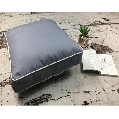 China Large Sustainable Solid Color Wholesale Floor Pillows Square Floor Cushion Piping Pillow Box For Home for sale