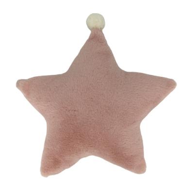 China Viable Popular Design Pillow Star Shaped Fur Cushions Pillow For Kids Room Decoration for sale