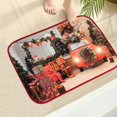 China Wholesale Christmas Non-slip Funny Mats Lighting Music Mats For Seasonal Decoration for sale