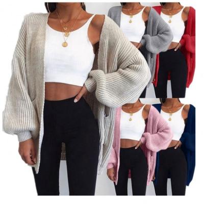 China Breathable Casual Autumn Winter Long Sleeve Coats Plus Size Cardigan Knit Sweater For Women for sale