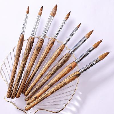 China CLOU custom kolinsky brush cut nail art makeup pen crystal pen 2# ~18# for sale