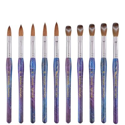 China CLOU custom kolinsky brush cut nail art makeup pen crystal pen 10# ~18# for sale