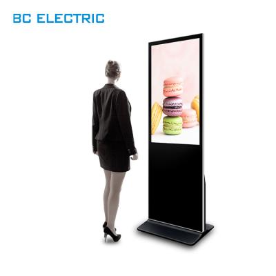 China 49inch BC2100 Indoor Totem Floor Standing LCD Kiosk Interactive Signage Player Touch Screen Android Advertising Digital Signage for sale