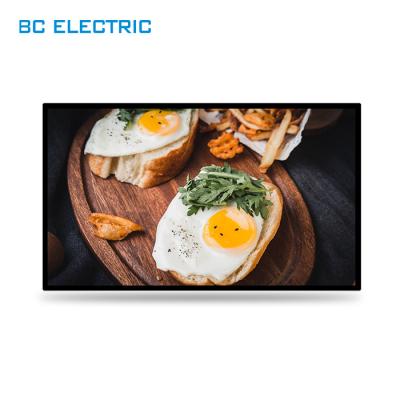 China Large LCD TV Advertising Screen 32 Inch BC4000 Wall Mount Advertisement Player Indoor Android Wifi 4k Digital Indoor Signage TV Screen for sale