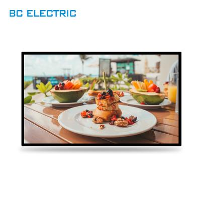 China 43inch BC4000 HD Indoor Hanging Screen Wall Mounted LCD Advertising Display Electronic Signage Digital Menu Board For Restaurant Cafe for sale