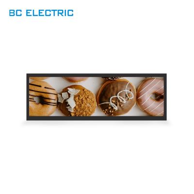 China 28.5 inch BC6000 indoor hot sale stretched lcd advertising monitor lcd shelf monitor for sale