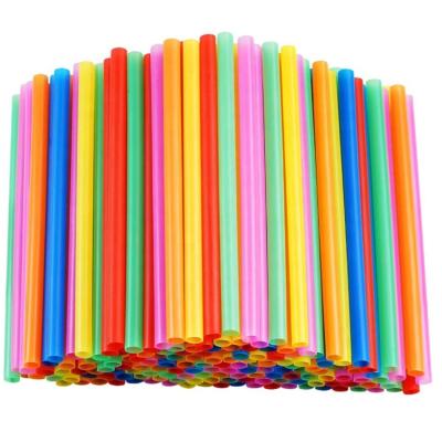 China Large Disposable Straw Plastic Disposable Smoothie Bubble Tea, 11mm Wide-said Boba Colorful Lipstick Straws for sale