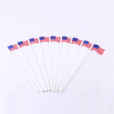 China Sustainable American Flag Cocktail Stick Plastic Drink Stirrers 21cm for sale