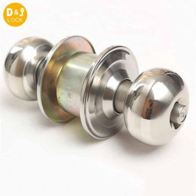 China High Quality Kitchen Door Stainless Steel Knob Lock Bathroom Use Knobset Tubular Lock for sale