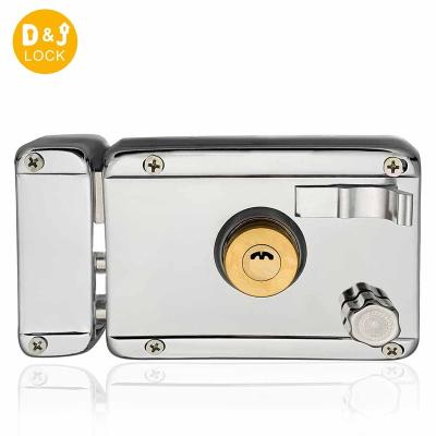 China Wooden Doors and Custom Hot Sale Heavy Steel Exterior Security Rim Door Lock Stainless Steel Metal Doors Rim Door Lock With Key for sale