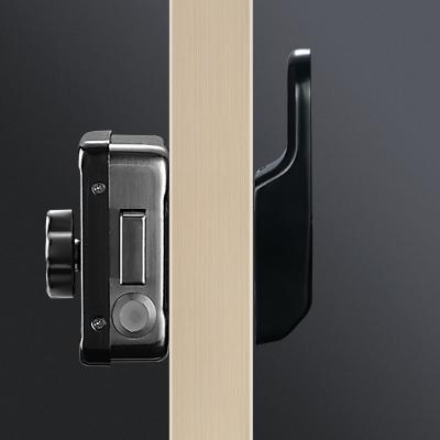 China Wooden Doors And Stainless Steel Smart Automatic Outdoor Fingerprint Rim Lock Digital Rim Door Lock Electronic Metal Doors Hand for sale