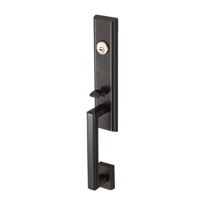 China Wooden doors and metal doors door locks stylish zinc alloy door handles with interior doors cheap price exterior locks for sale