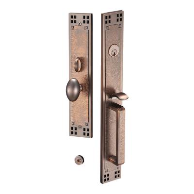 China Wooden doors and lock American simple universal zinc alloy universal factory direct lock metal doors handle safety security latch hyh for sale