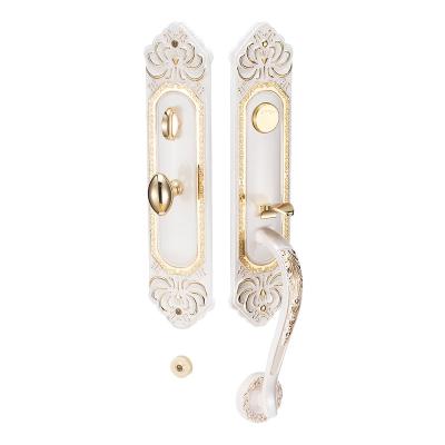 China Wholesale European Modern Apartment Style Locks Design Interior Door Lock Cylinder Luxury Brass Door Handles With Lock Interior Doors for sale