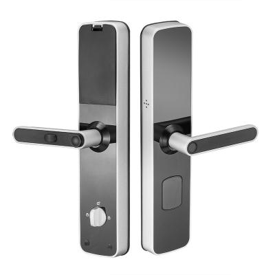 China Wooden Doors and Metal Doors and Others Mini Smart Wifi Door Lock for Hotel Modern Door Hardware Locks and Handles Hot Sale Electric Door Lock with Smart Card for sale