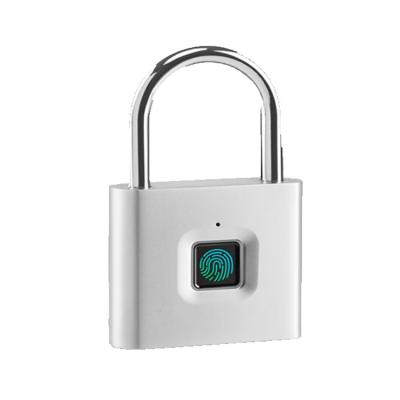 China Old Door Widely Use Keyless Fingerprint Unlock Biometric Smart Sturdy Waterproof USB Rechargeable Electric Lock Padlock for sale