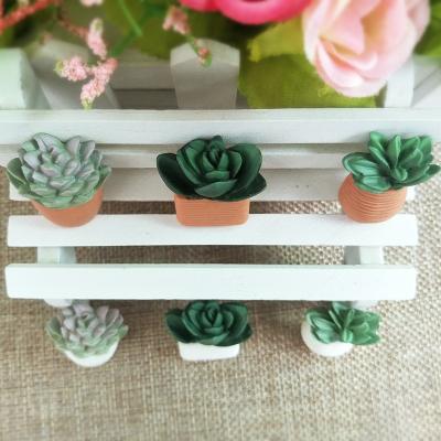 China Shape Hot Selling Plant 3D Succulent Fridge Magnet Creative Sticker Cactus Fridge Magnet FOR Home Decor for sale