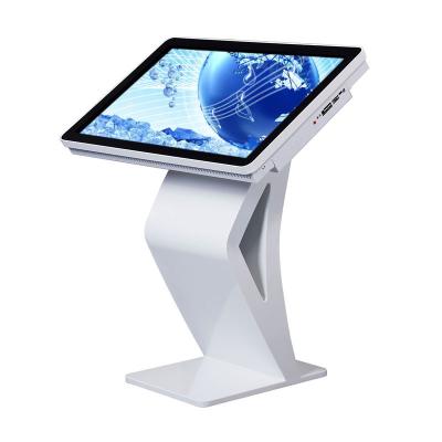 China Commercial All In One Horizontal Terminal Touch Totem Self Service Interactive LCD Information Kiosk 21.5/32/43/49/55/65 for sale