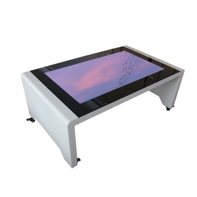 China New Design Aluminum Alloy Frame Touch Screen Monitor LCD Table Smart Interactive Digital Signage Android With Multi Touch Points for sale