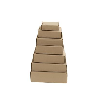 China High Quality Disposable Cardboard Box Mailer Box Cardboard Corrugate Laminae Kraft Paper Packaging For Express Packaging Support Customization for sale