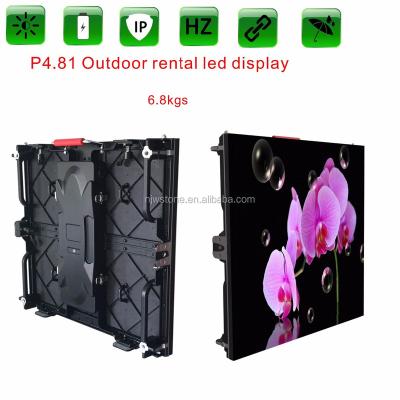 China P4.81 alquiler pantalla LED Al Aire libre Para el indoor escenario for sale