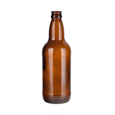 China Custom Beverage Beer Bottle 330ml Flint Amber Cobalt Blue Glass Bottle With Crown Cap for sale