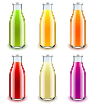 China Honey Glass Jar Juice Bottle Beverage Beer Soft Drink Glass Bottle For Beverage Production Line for sale