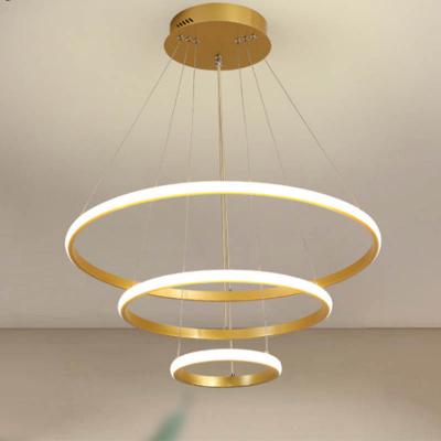 China New Modern Modern LED Ceiling Lamp For Bedroom Living Room Study Room Simple Circle Chandelier Home Lighting for sale