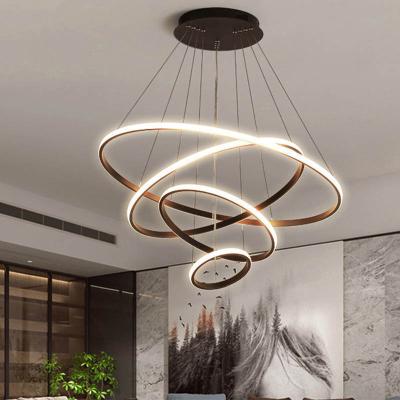 China Modern Gold Chrome LED Modern Chandelier For Living Room Dining Room Hanging Ceiling Chandelier Indoor Lighting Lamp for sale