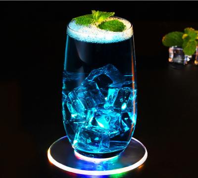 China Modern Colorful Cup Holder LC-B04 LED Cup Bottom Lighting Acrylic for sale